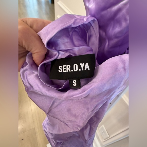 SER.O.YA Lavender Pracilla Silk Mini Dress - Picture 7 of 7